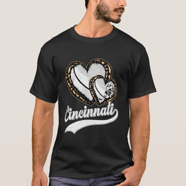 T-shirt Leopard He Cincinnati Hockey (Devant)