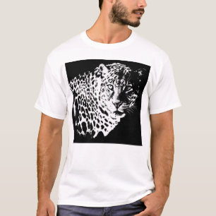 T-shirt Leopard Head Pop Art Modèle Élégant moderne Hommes