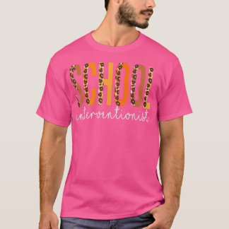 T-shirt Leopard interventionniste de l'école automne Thank