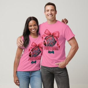 T-shirt Leopard Jeu Jour Pink American Football Tackle