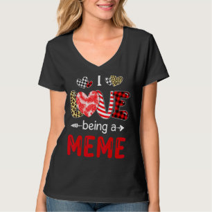 T-shirt Leopard Joyeuse Fête des Mères J'adore être un mèm