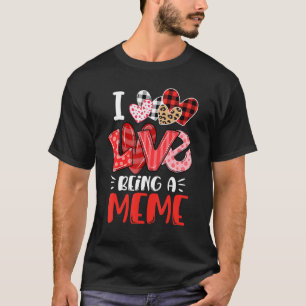 T-shirt Leopard Joyeuse Fête Des Mères J'Aime Être Un Mème