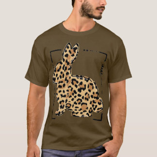 T-shirt Leopard Lapin Lapin Pâques Palmier Dimanche Filles