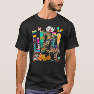 T-shirt Léopard Lpn Automne Infirmière Pratique Licence Lo
