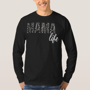 T-shirt Leopard Mama Vie Maman Vie Fête des mères