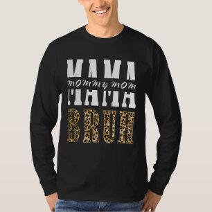 T-shirt Léopard maman maman maman maman Bruh Joyeuse fête 
