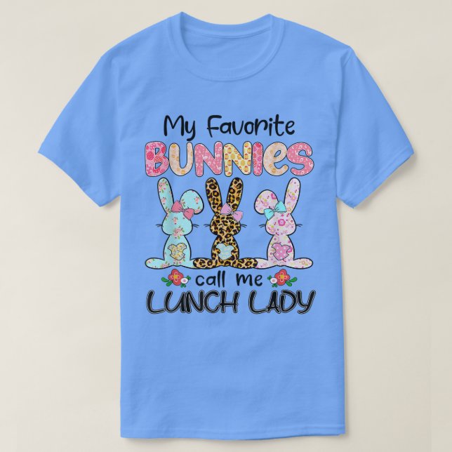 T-shirt Leopard Mes lapins Favoris Appelez-Moi Déjeuner La (Design devant)