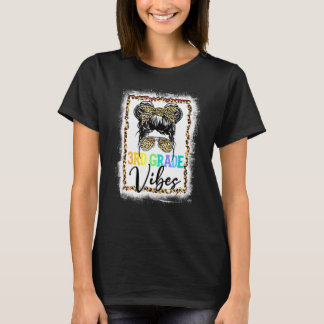 T-shirt Leopard Messy Bun Bleached Girls 3e année 1ère jou