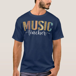 T-shirt Leopard Musique Mouret De Professeur Retour À L'Éc