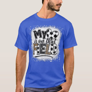 T-shirt Léopard My Heart Is On That Field Soccer Love Game
