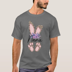 T-shirt Leopard Nana Bunny Béni Nana Joyeux Jour de Pâques