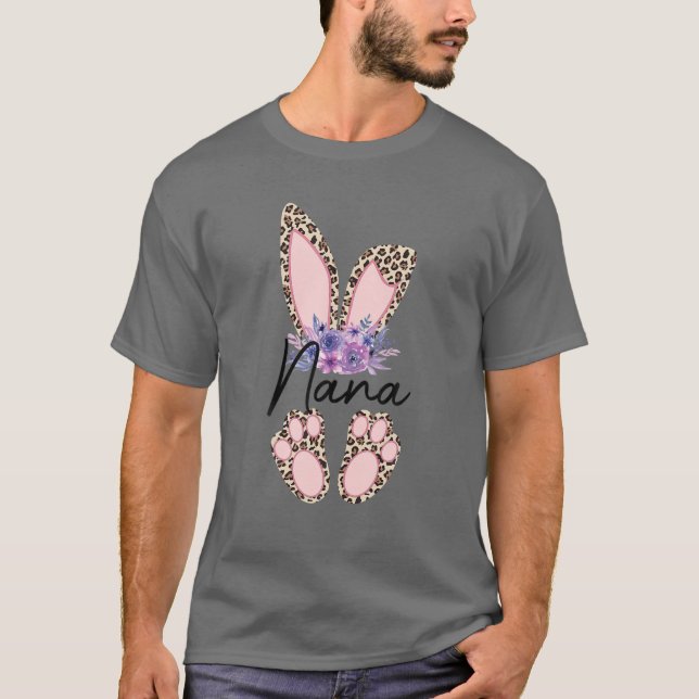 T-shirt Leopard Nana Bunny Béni Nana Joyeux Jour de Pâques (Devant)