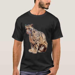 T-shirt léopard nébuleux photographie jungle grand félin a