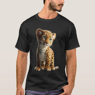 T-shirt Léopard Panthère Gros Chats Panthères Mignons Léop