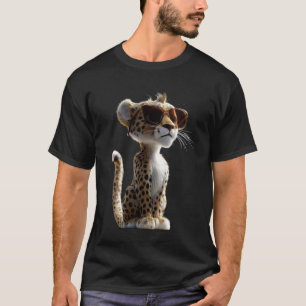 T-shirt Léopard Panthère Gros Chats Panthères Mignons Léop