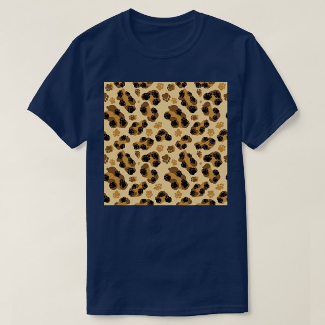 T-shirt Leopard Paws mignon Motif par Tobe Fonseca (Design devant)