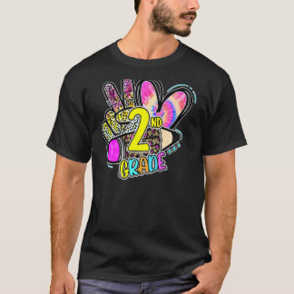 T-shirt Leopard Peace Out Deuxième année 2e année Dernière