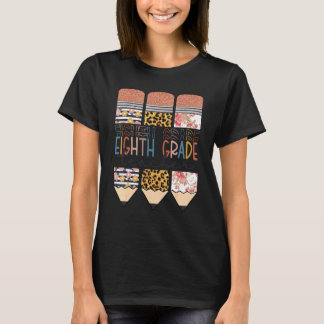 T-shirt Leopard Pencil, Enseignant De Huitième Année Retou