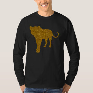 T-shirt Leopard Pour Femmes Fille Panther Animal Big Chat