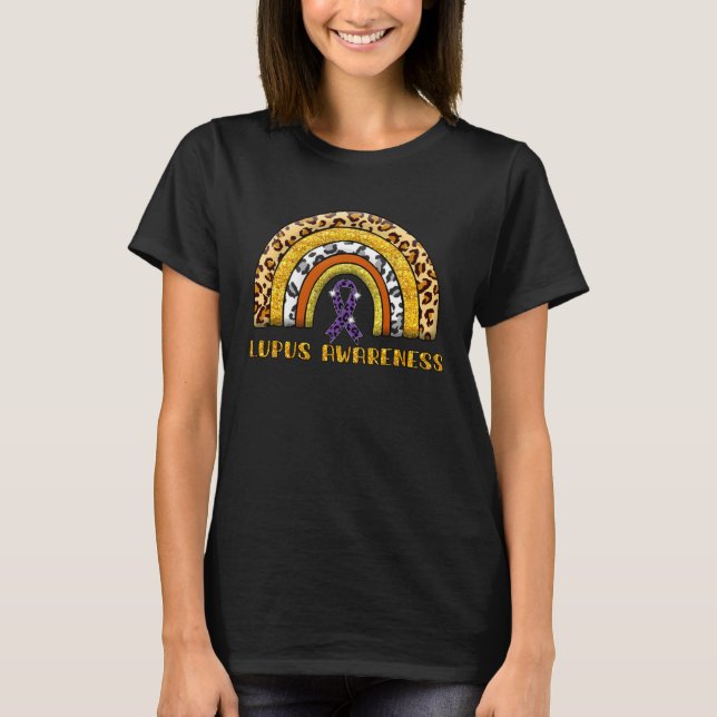 T-shirt Leopard Rainbow Lupus Warrior (Devant)