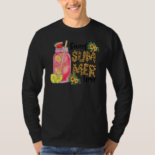 T-shirt Leopard Sweet Summer Time I Love Summer Beach Vac