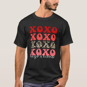 T-shirt Leopard XOXO Hugs And Kisses Valentine's Day Vibes