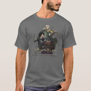 T-shirt L'épée, arc, diminuent la chemise foncée (l'avant)