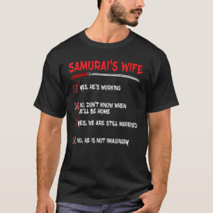 T-shirt L'épée Bushi de la femme de Samurai Daimyo