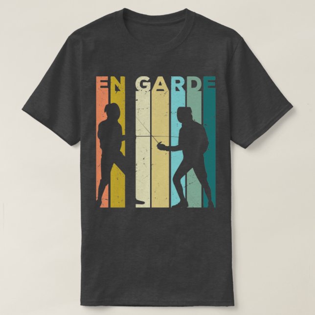 T-shirt L'épée de l'épée combat En garde-barrière (Design devant)