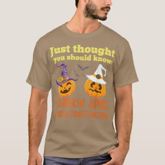 T-SHIRT L'ÉPICE CITROUILLE AMUSANTE CAUSE LA CONSTIPATION