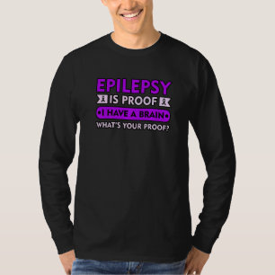 T-shirt L'Épilepsie Est Preuve Purple Ribbon Mois Sensibil
