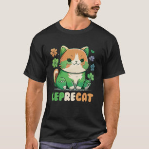 T-shirt Leprecat Cute Irish Cat St patrick Catricks Jour K