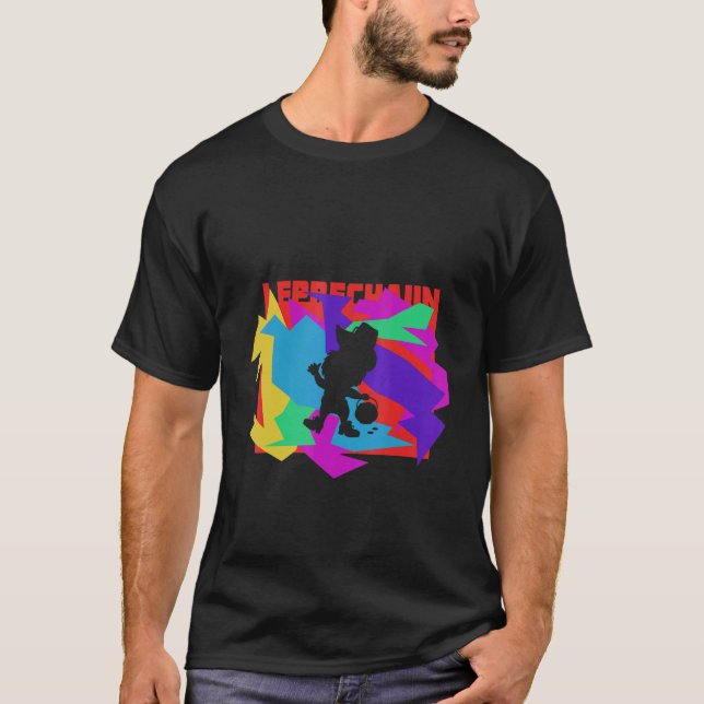 T-shirt Leprechaun Animal Mosaik Puzzle (Devant)