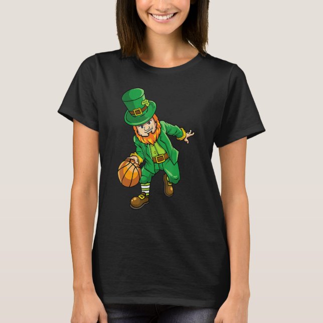 T-shirt Leprechaun Basketball St Patricks Day Lucky for Me (Devant)