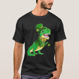 T-shirt Leprechaun Dinosaur Tuxedo Et Shamrock Pour St Pat