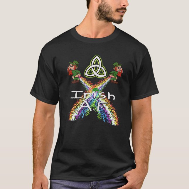 T-shirt Leprechaun Farting Rainbows St Patty Day Irish Pri (Devant)