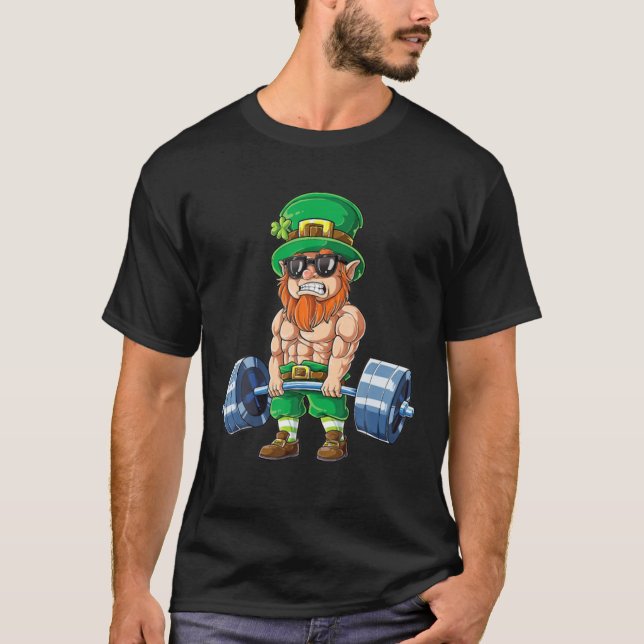T-shirt Leprechaun Jour de la Saint Patrick Poids Délevage (Devant)