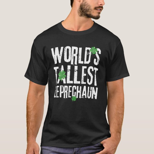 T-shirt Leprechaun le plus grand du monde Funny St. Patric (Devant)