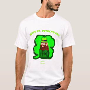 T-shirt Leprechaun Magic Hommes Blanc Basique T Chemise