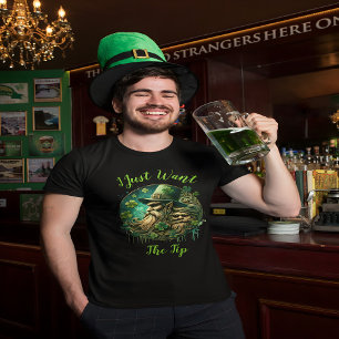 T-shirt Leprechaun Malicieux Savourer Une pinte