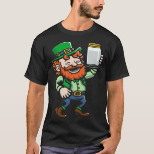 T-shirt Leprechaun Moonshine Jar St Paddys Day Joyeux St P