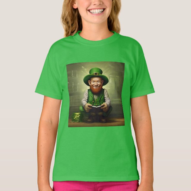 T-shirt Leprechaun Replechaun numérique (Devant)