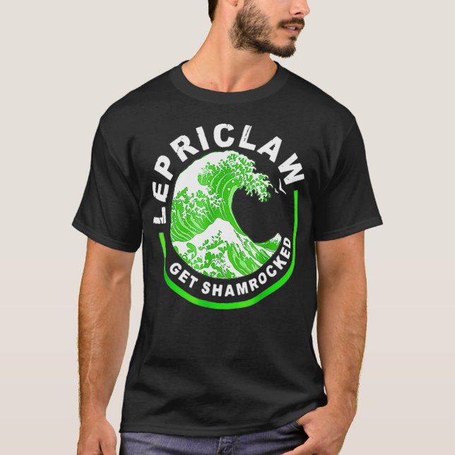 T-shirt Lepriclaw Get Shamrocked Drinking St Patricks (Devant)