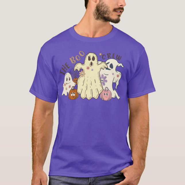 T-shirt L'Équipage Boo Dans La Fille Halloween (Devant)