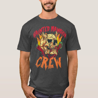 T-shirt L'équipage Haunted Bewitch Mansion Halloween