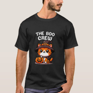 T-shirt L'équipe Boo Chat Mignon Femmes Filles Chats Hallo
