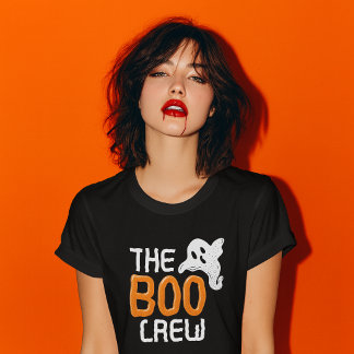T-shirt L'équipe Boo Cute Spooky Ghost Halloween Typograph