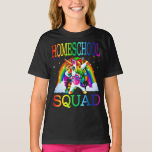 T-shirt L'Équipe D'Accueil Unicorne Retourner À L'École