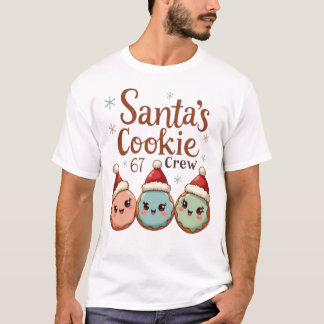 T-shirt L'équipe de biscuits de Noël 67 du Père Noël