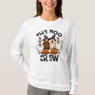 T-shirt L'équipe de fantômes, poulet drôle d'Halloween